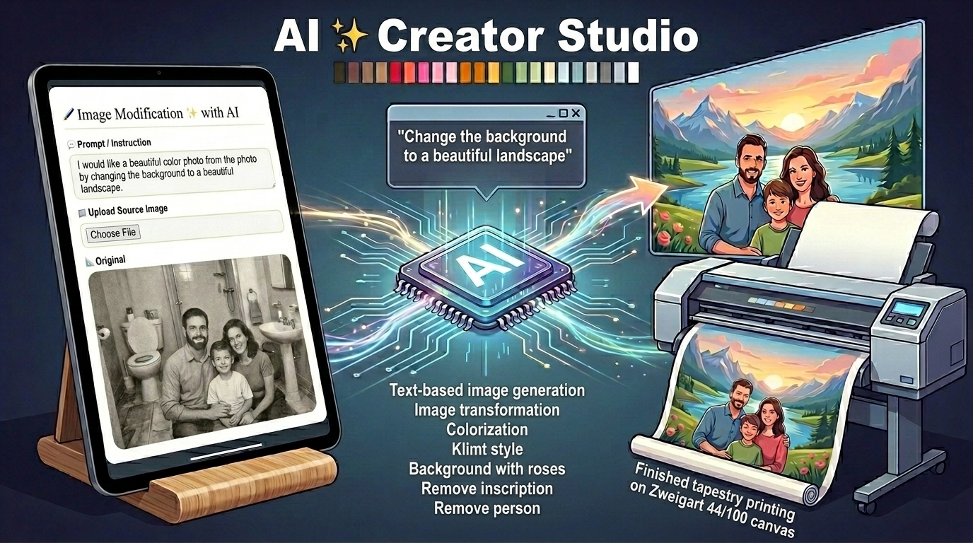 AI Needlepoint Creator Studio
