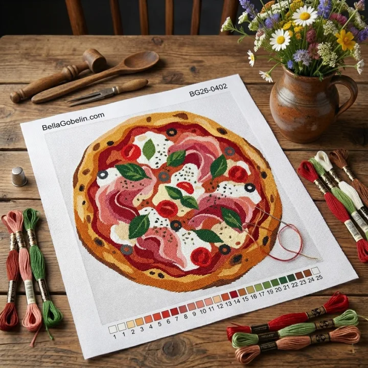 Ham pizza