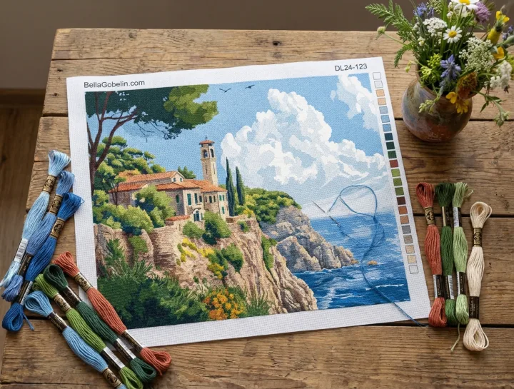 Temple on the Rock Cliff