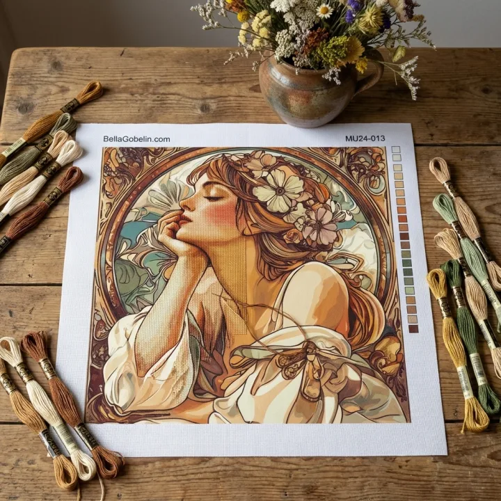 Mucha style: Alone