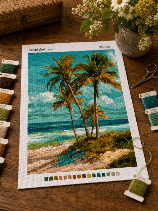 Palm tree beach series – 25-629