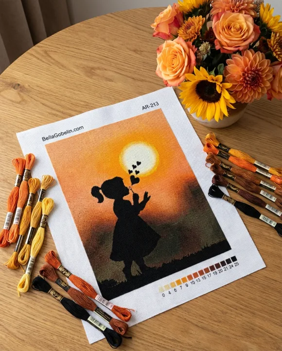 Little girl silhouette