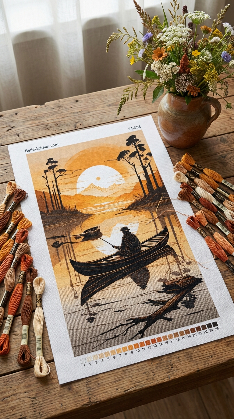 At night on the lake 3.