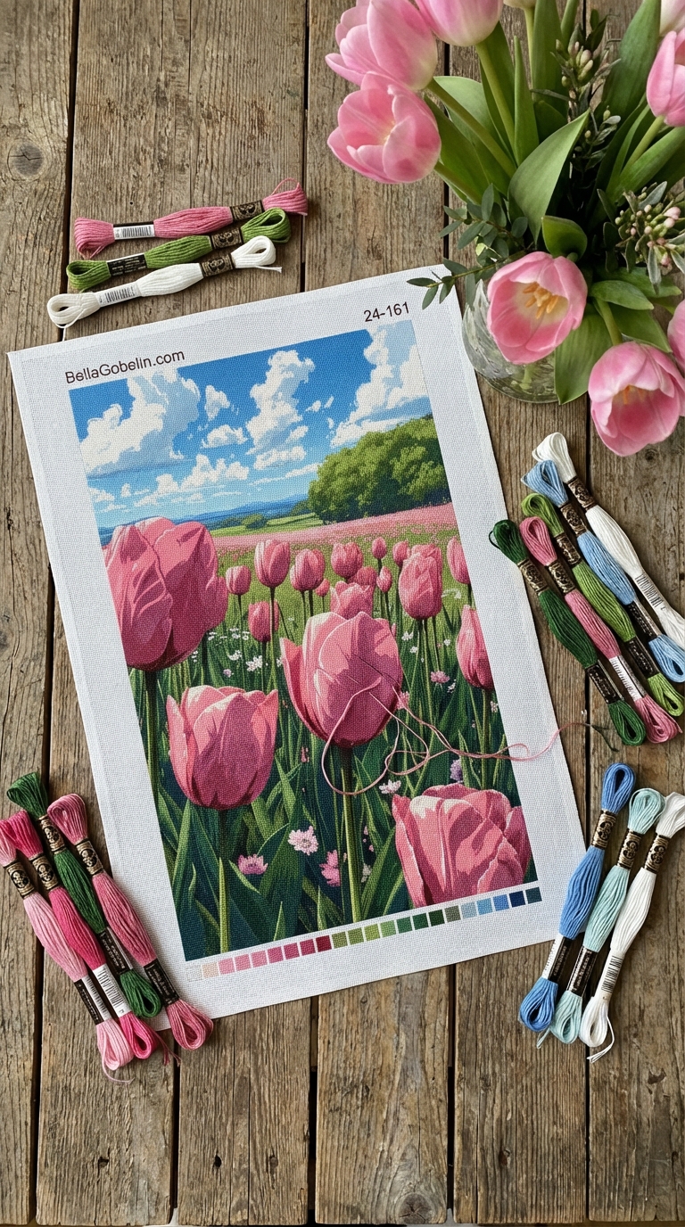 Pink tulips