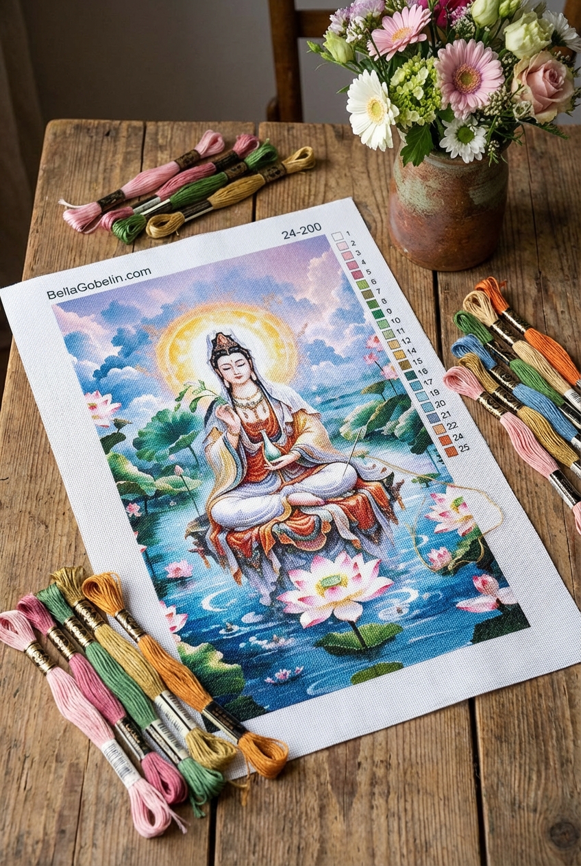 Drolma (Tara) is the goddess of compassion and protection.