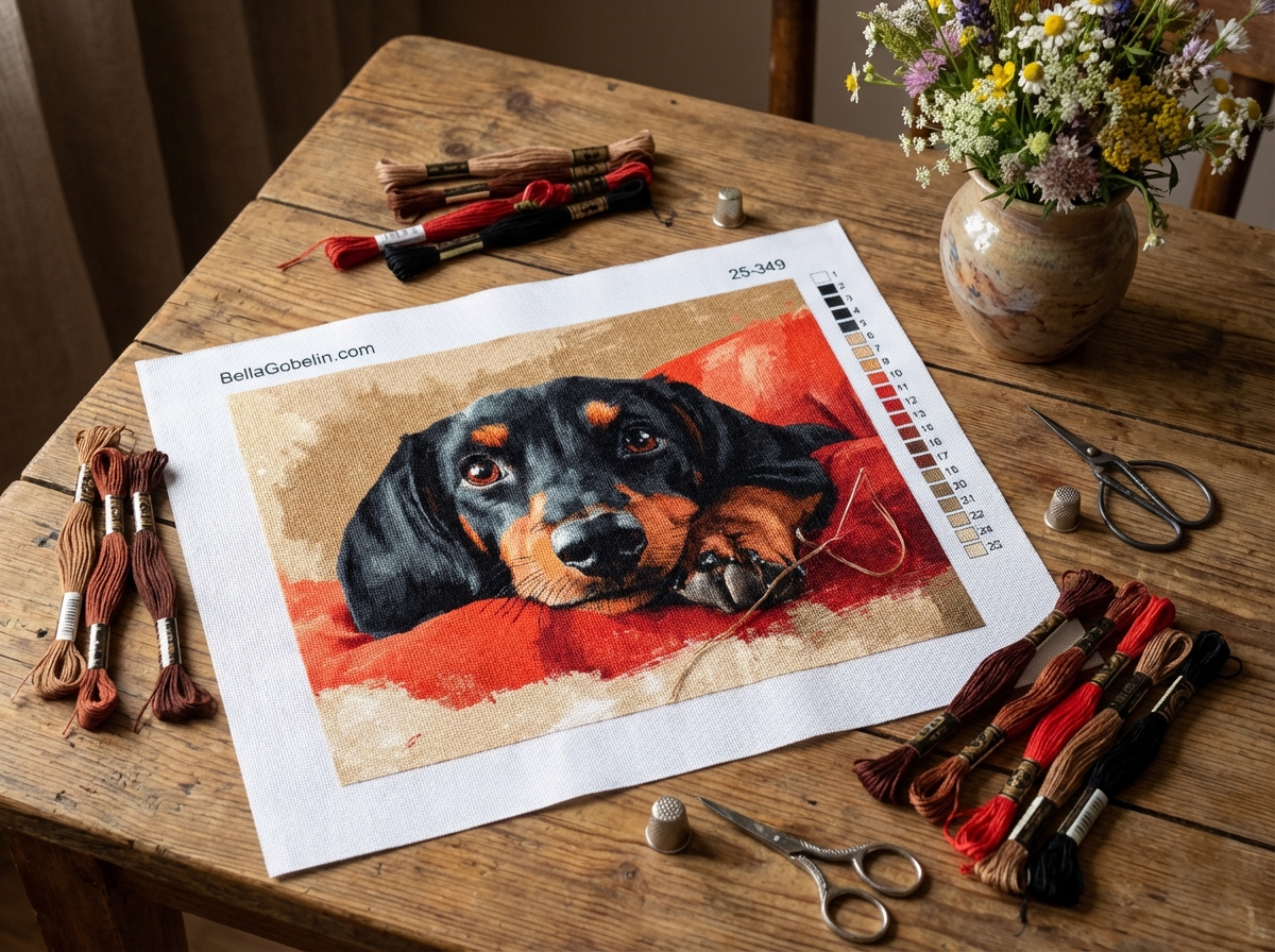 Dachshund portrait, dachshund dog