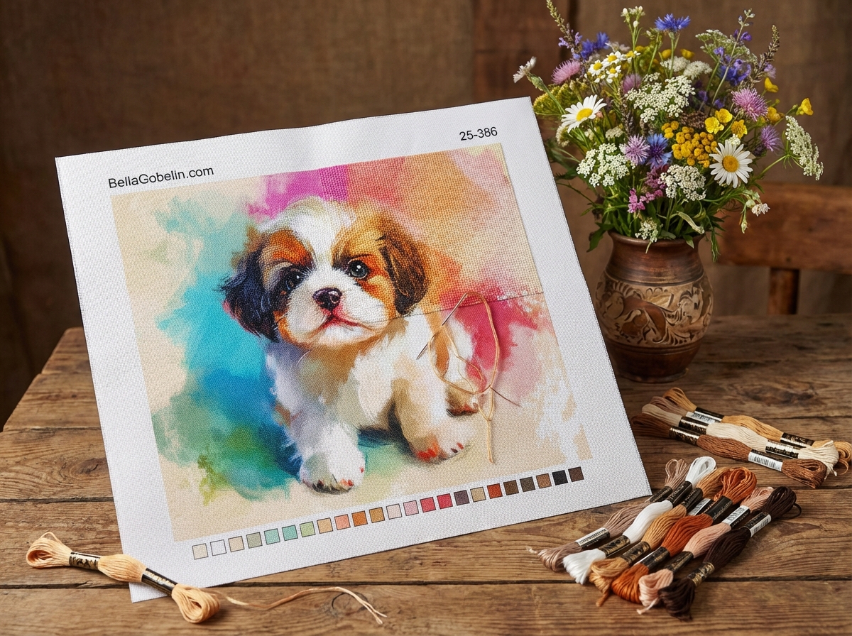 Puppy painting