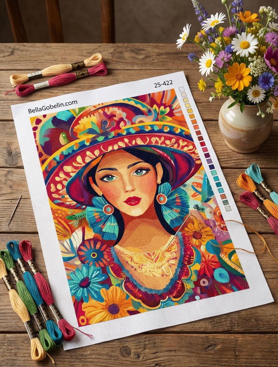 Spanish-style lady portrait