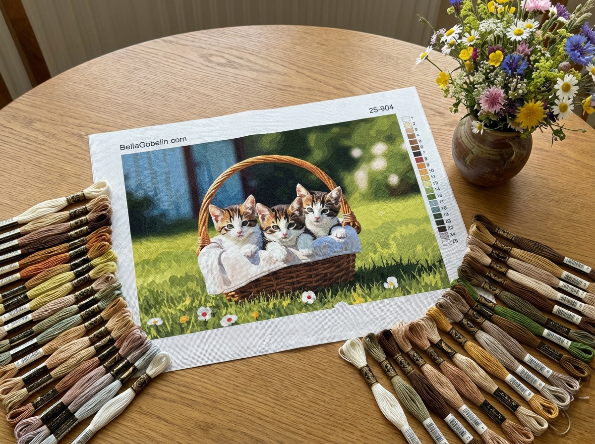Cats in a basket