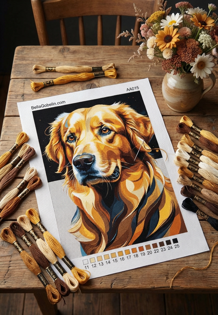 Retriever dog portrait