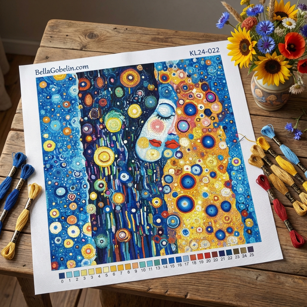 Klimt style: The Kiss