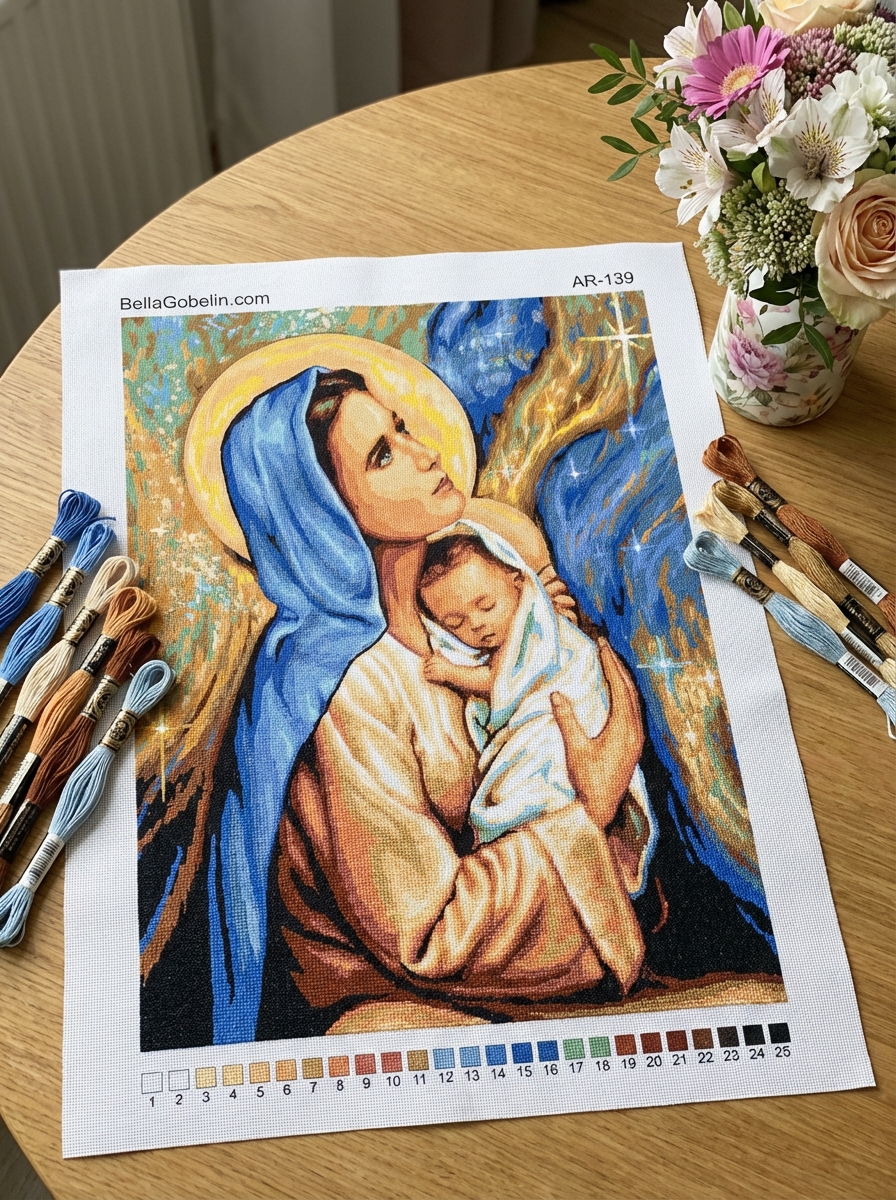 Mary and the baby Jesus