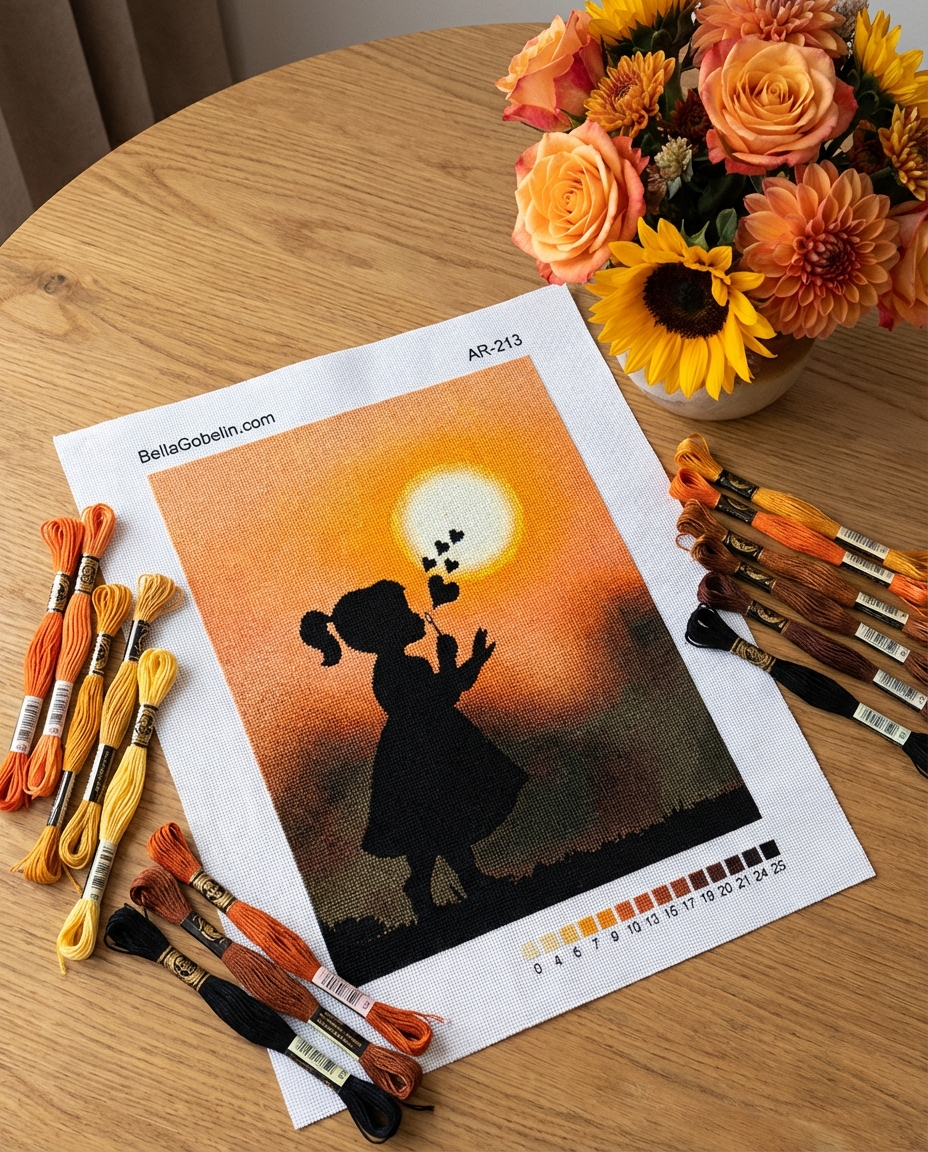 Little girl silhouette