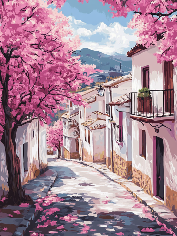 Virágos mediterrán utcák sorozat