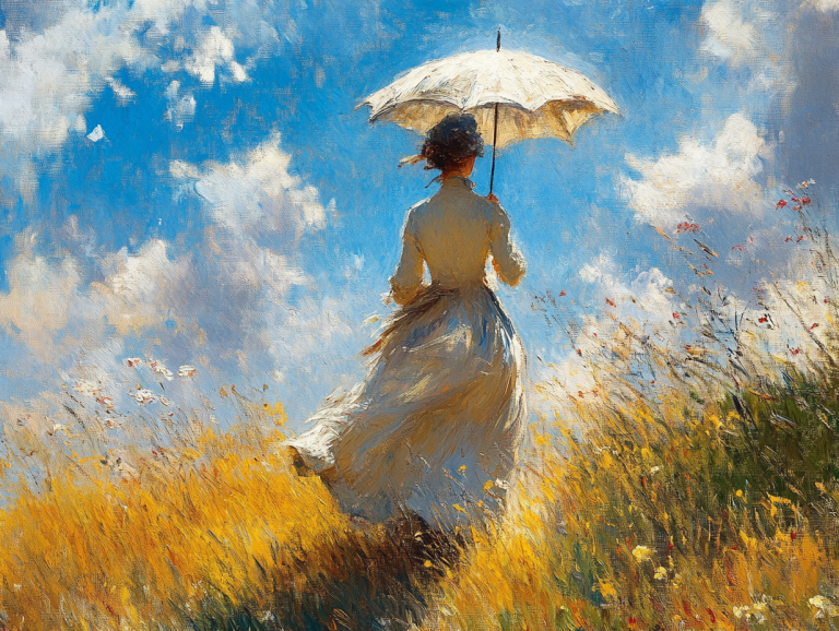 Monet, Variations of a Lady with an Umbrella