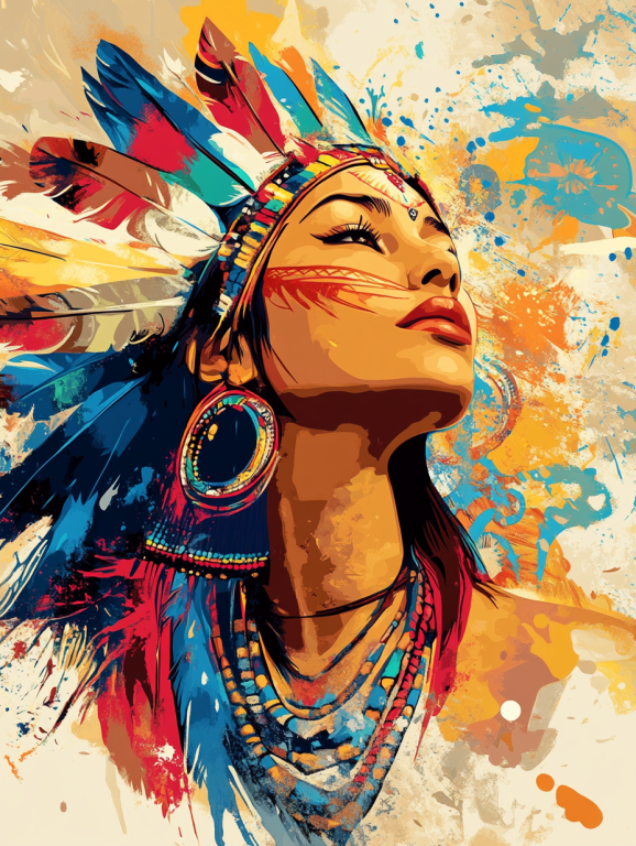 Az indiánlány portréja