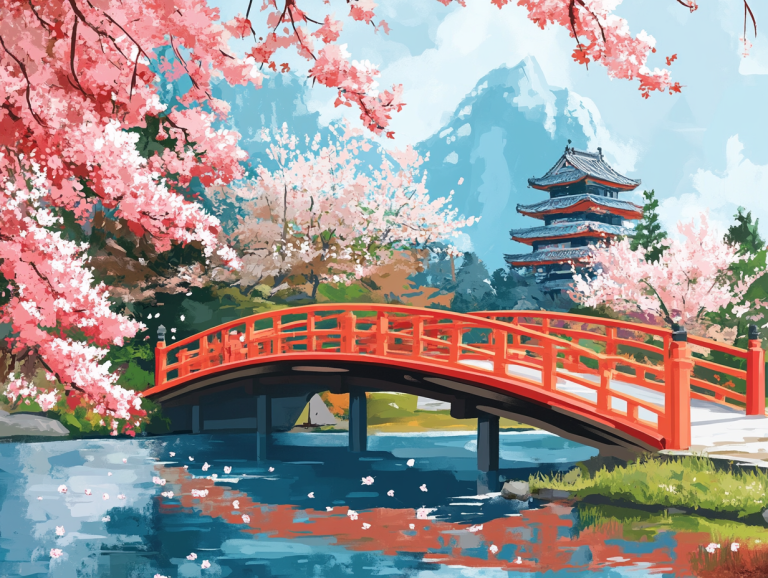 Spring atmosphere in Japan