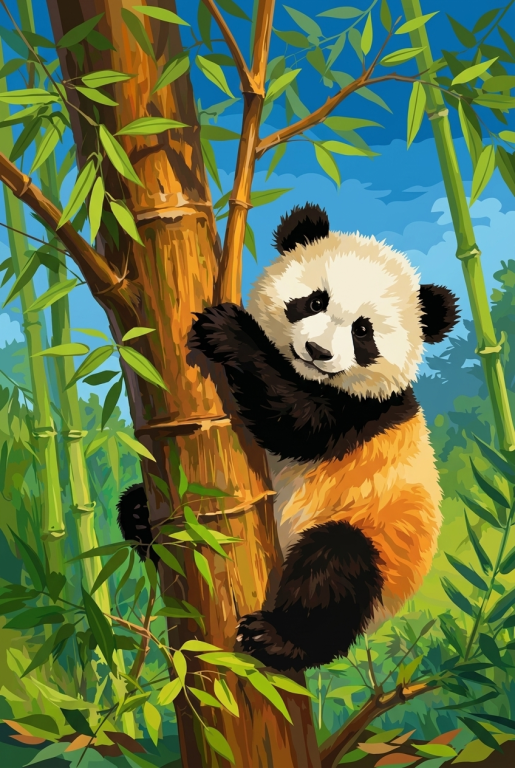Panda a bambuszerdőben
