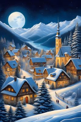 Full Moon Winter Night