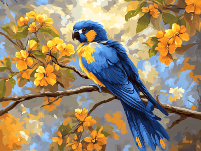 Blue-yellow parrot