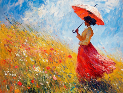 Monet, Variations of a Lady with an Umbrella