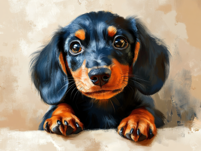 Dachshund portrait, dachshund dog