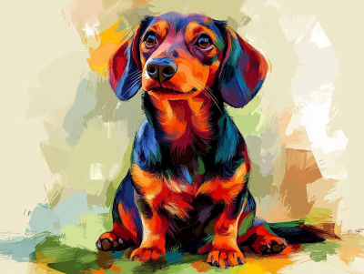 Dachshund portrait, dachshund dog