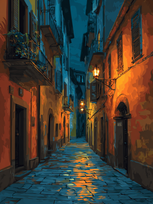 Afternoon in a small French town