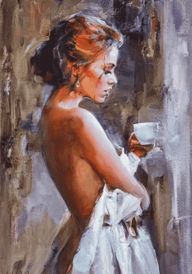 Lady with coffee