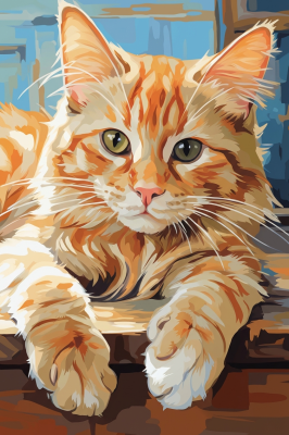 Orange cat portrait