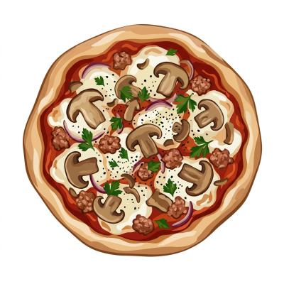 Italian Boscaiola Pizza