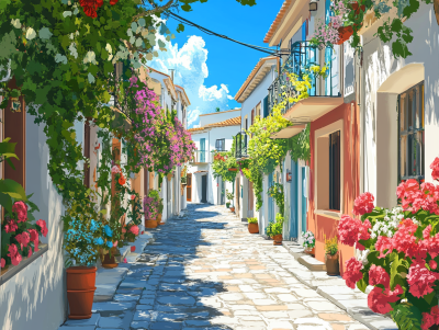 Mediterranean walkway