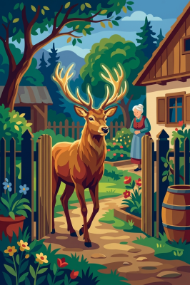Deer in the garden