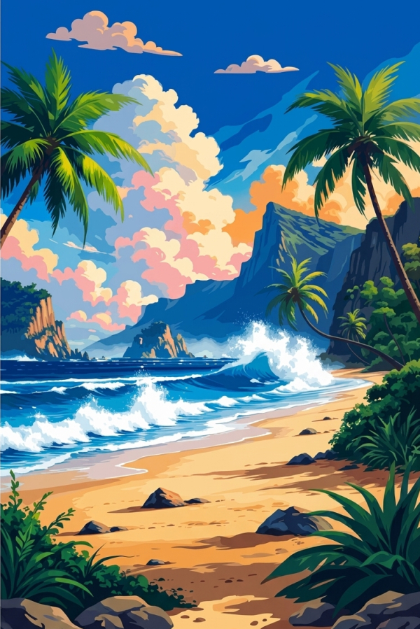 Tropical seaside landscape – BG26-0568