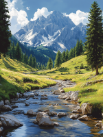 Stream in the mountains