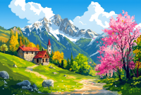 Spring in the French Alps