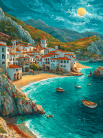 Little town in Azur Bay