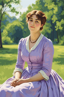 A modern woman wearing a Lilla dress