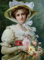 Lady with Roses
