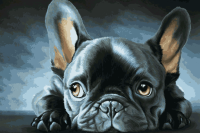 Not a very happy French Bulldog