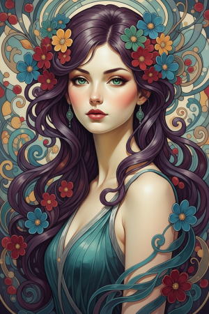 Alphonse Mucha Style - Variation 1