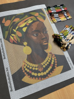 Portrait of an Afro woman